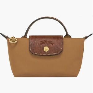 Longchamp Tan and Brown Handbag